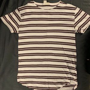 Urban Outfitters - Purple Striped Long T-Shirt